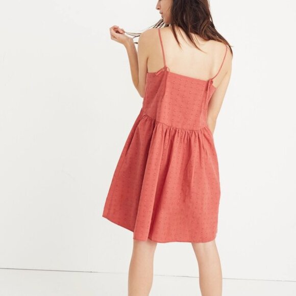 Madewell Embroidered Sunflower Cami Babydoll Dress Bohemian Granola Girl Sz S - Picture 4 of 9